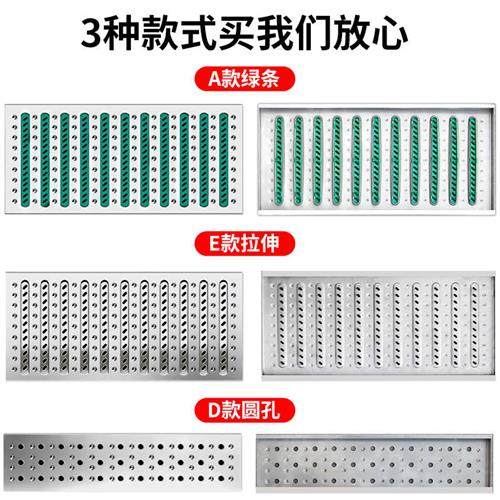 不锈钢厨房下水道地沟q盖板排水沟明沟雨水篦子井盖防滑阴沟排水
