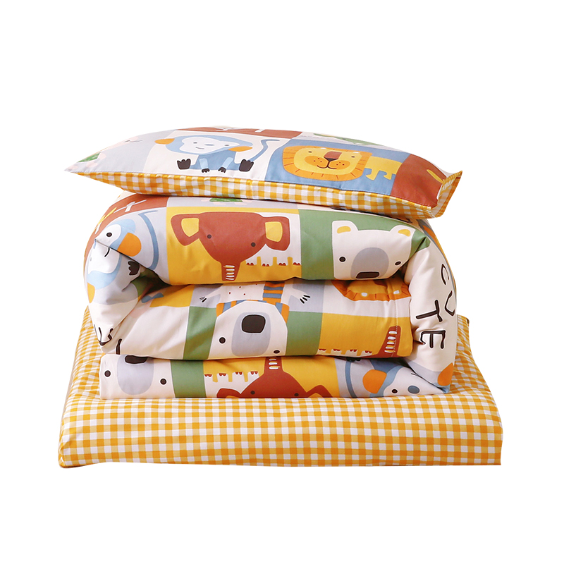 全棉小学生三件套午托被子宿舍拼接床上用品六件套午睡托管班被褥
