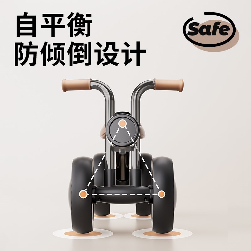 儿童平衡车1到3岁宝宝滑行学步婴儿一周岁礼物滑步溜溜扭扭车玩具