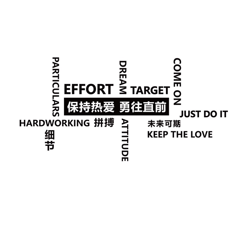 办公室墙面装饰企业文化形象司楼梯背景氛围布置员工位励志标语贴