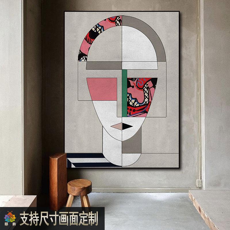 侘日寂风寂定风酒店装饰画面挂客厅无框墙壁画式寂侘风玄关宅画制图片
