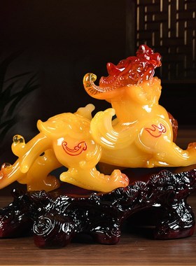 招财貔貅摆件开 业商务送礼办公室客厅玄关书房装饰品公司节