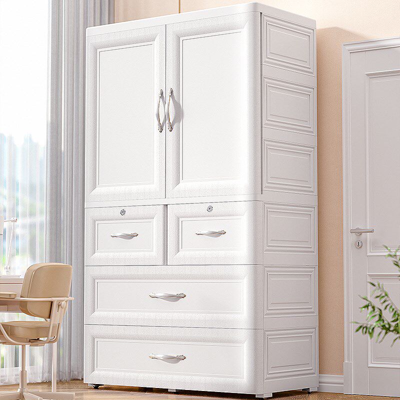 75cm加厚儿童衣柜家用欧式卧室塑料收纳柜储物柜V婴儿宝宝小衣橱