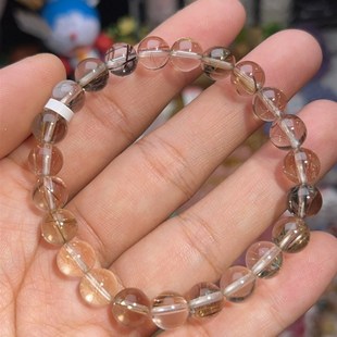 NO.3053天然彩发晶手链8mm17.1g