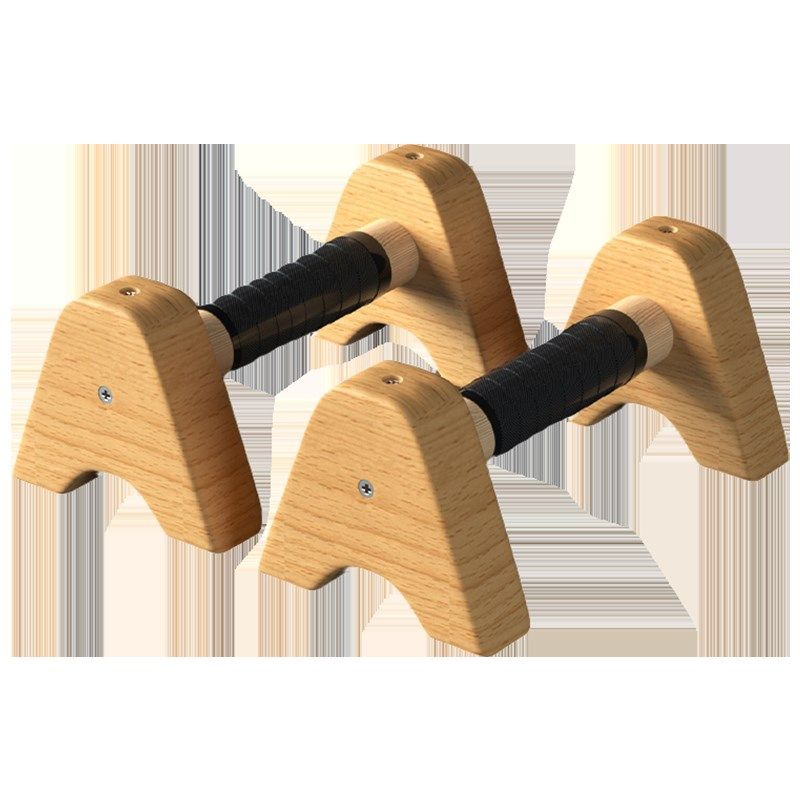 木质俯卧撑支架男士锻炼辅助器实木俄式挺身木质工字型俄挺木支架