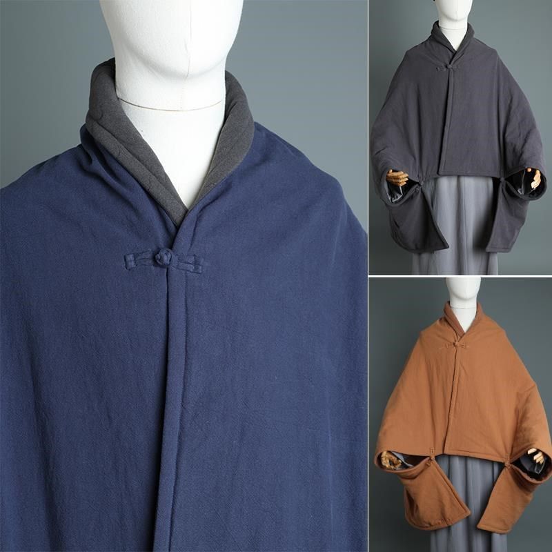 特卖多用披风打坐禅毯僧服保暖秋冬季款僧人禅修盖毯坐禅披风斗篷