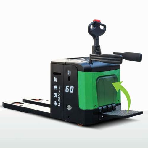 全电动搬运车2-6吨站驾步行式叉车地牛锂电电动叉车2吨