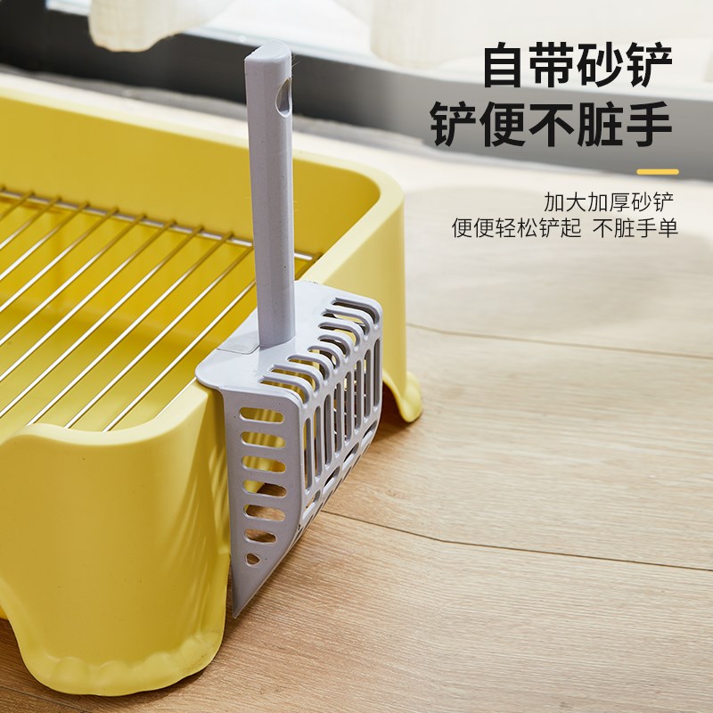 狗狗厕所防踩屎狗便盆小中型犬屎尿盆狗砂盆不锈钢柯基泰迪狗厕所