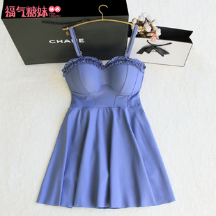 保守平角遮肉肚子显瘦小胸聚拢温泉泳装 连体泳衣女2021新款 夏裙式