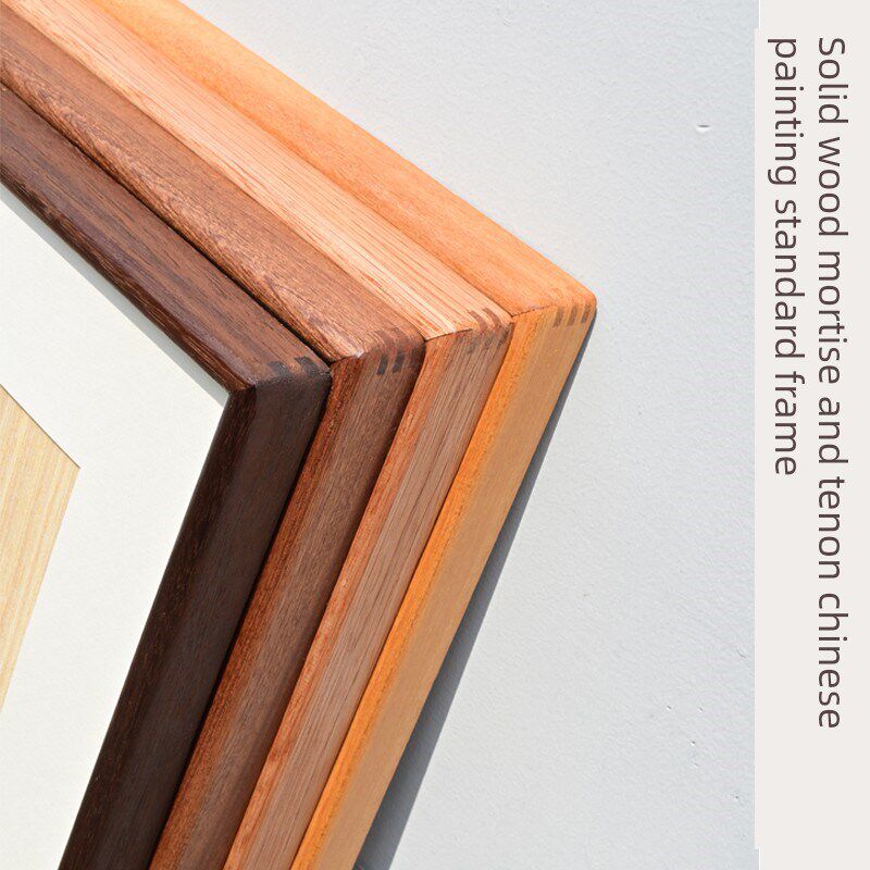 133.2cm开式标准相框安装框可定制大画框无漆实木环保新中国风