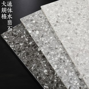 客厅地下室车库连锁店商场灰色防滑瓷砖600 新款 通体水磨石地砖