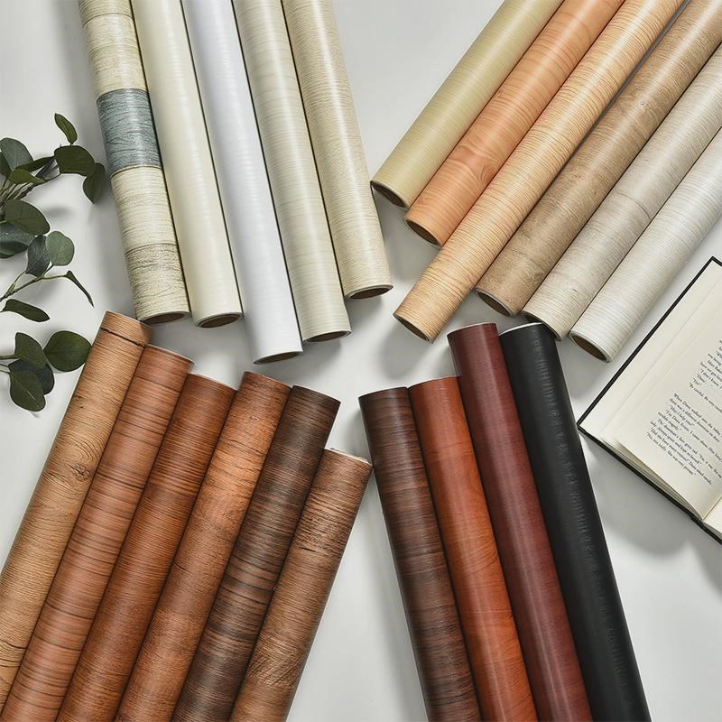 旧家具翻新桌面贴纸防水自粘木纹宿舍桌子改色贴膜书桌餐桌保护膜