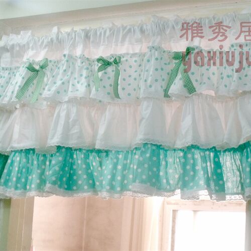 B09短窗帘隔断帘m洗手台布帘橱柜门帘日韩风格50*150CM