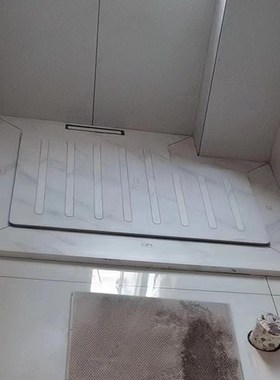 白色大理石挡水条淋浴房实心卫生间浴室人造石预埋阻水防水石基