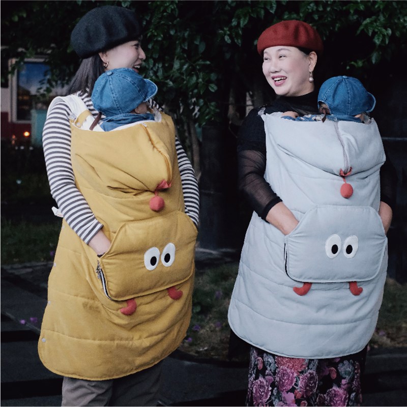 婴儿抱婴袋披风斗篷婴儿车盖毯推车挡风被腰凳防风宝宝披风保暖加