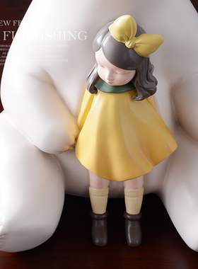 贾晓鸥白夜童话夏夜暖熊客厅样板间装饰品雕塑新年礼物礼品装饰品