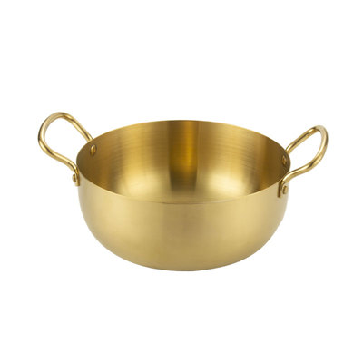 盛香亭定制款金色拉面锅 久煮醋 酱油 不掉色