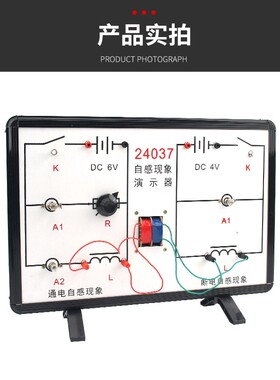 自感现象演示器 24037型 通电自感 断电自感 物理实验器材 初高中