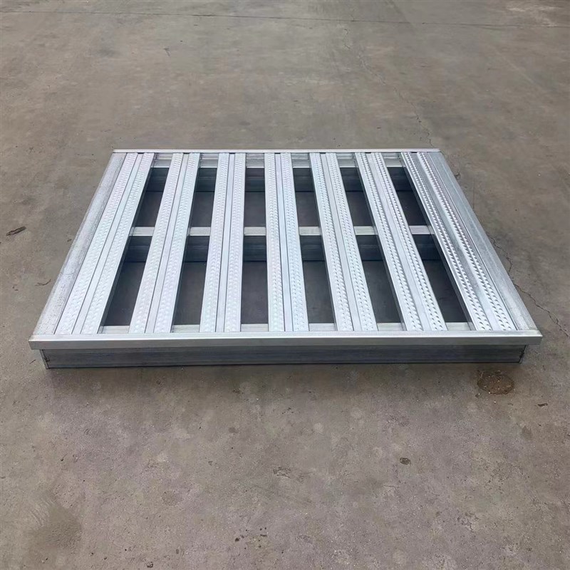 叉车铁托盘钢制仓储重型工业金属栈板物流地牛镀锌半铺川字铁卡板