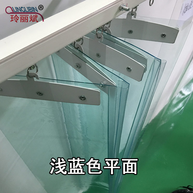 推拉软门帘透明pvc塑料移动滑动连体空调帘子折叠挡风隔热冷气帘