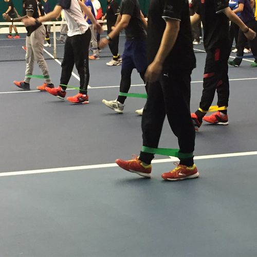 网球体能训练拉力圈橡胶圈力量训练阻力带健身腿部拉力环弹力带