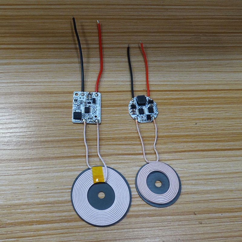 无线充电/供电模块输出12.6V/8.4V/5V充电池接负载带指示灯抗金属