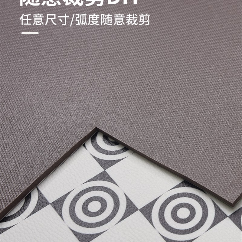 厨房地垫防滑防油可擦免洗防水整铺PVC垫子新款家用地毯定制