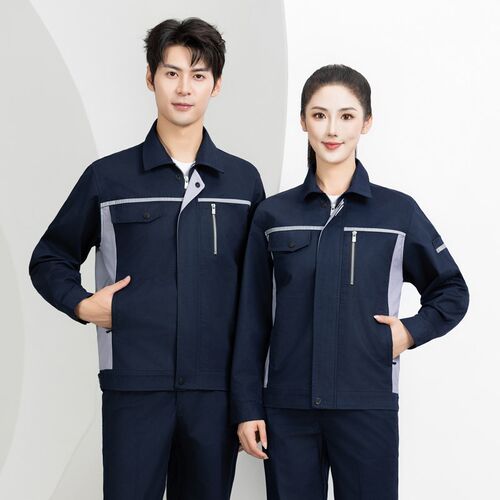 长袖工作服套装磨毛春秋男定制图logo印绣字工厂T工人耐磨新款加