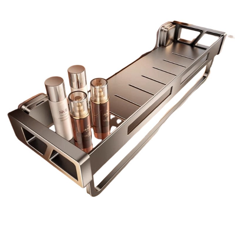 隐藏式吸盘置物架浴室卫生间置物篮免打孔厕所洗漱台墙上壁挂45