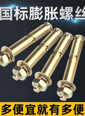东威牌膨胀螺丝h镀锌铁拉爆螺钉爆炸罗丝膨胀螺栓M6M8M10M12国标
