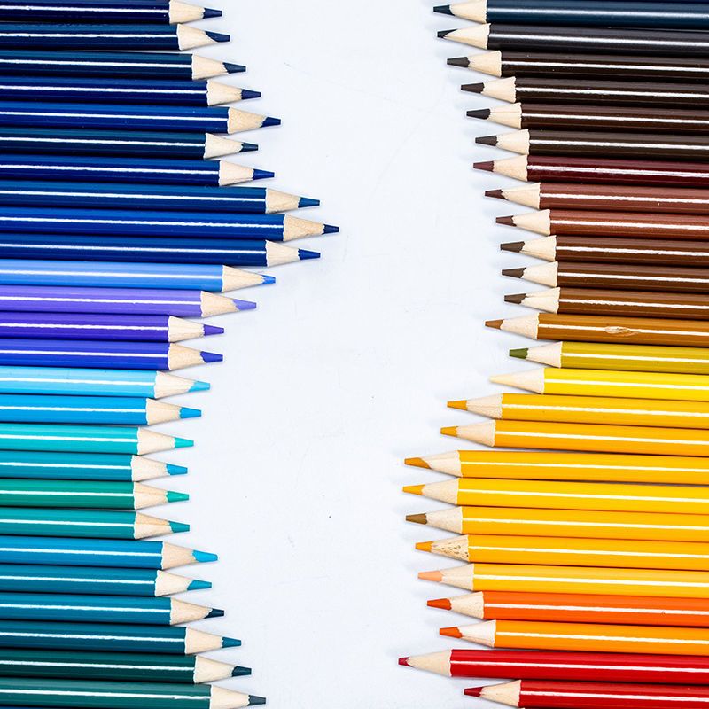 180色彩色铅笔油性彩铅笔水溶性绘画专业套装填色手绘画涂色彩绘