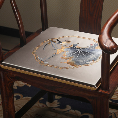 红木椅子加厚坐垫套新中式家用餐椅凳子垫子实木太师椅圈椅茶椅垫