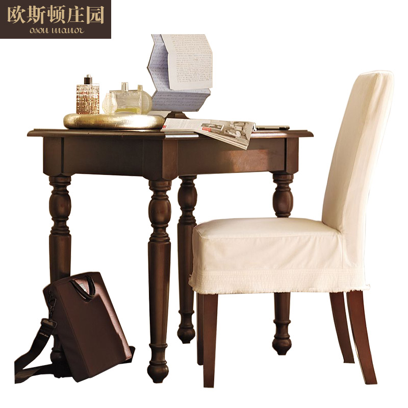 小户型书桌窄省空间写字台卧室简约家用小型单人儿童床头电脑美式