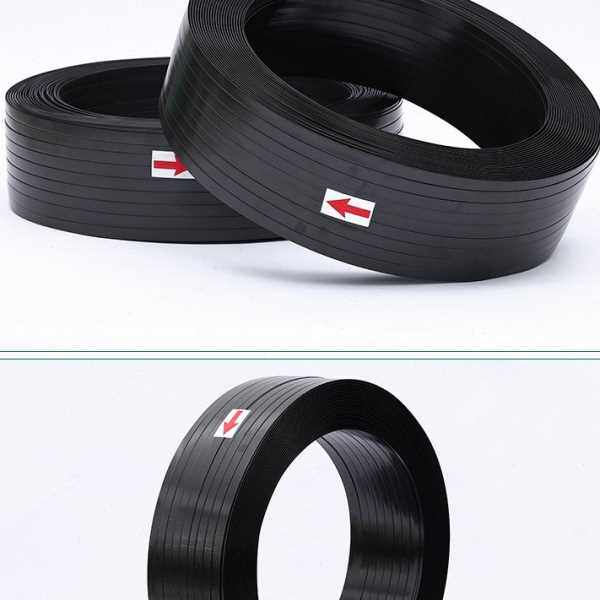 黑色塑钢带打包带捆绑带条打包机打包扣1608PET塑料包装带扎带