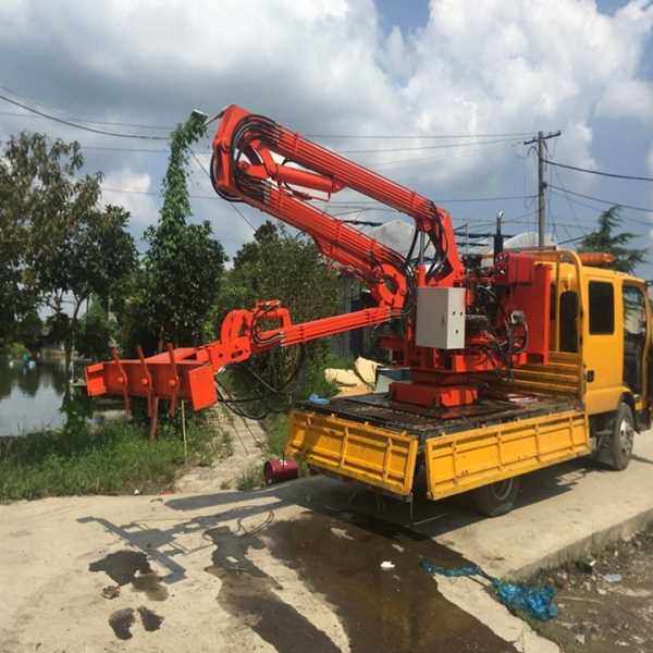 现货出售中央隔离带边坡草修剪设备 园林车载伸缩式绿篱修剪机