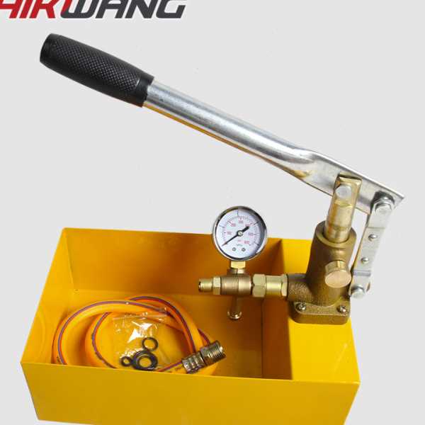 手动试压泵打压机syb-6.3t铁箱便携式家用管道试压出口