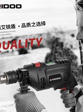 艾锐盾冲击家丝用多功能手电钻22V手枪钻小型钻电SHO动螺刀工具0