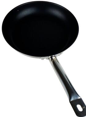 ?特龙涂123321层单柄不锈钢平底锅煎蛋锅层饼不富粘复锅合底千电