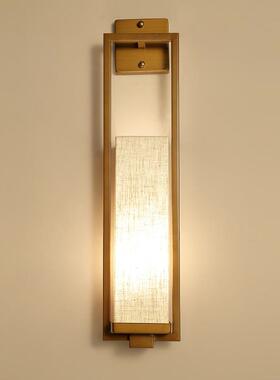 厂货源壁家卧灯BD4409床室头房间过道灯具新中式简约复古亚麻布艺