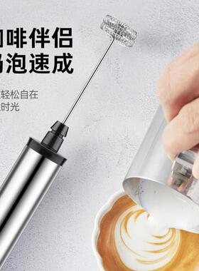 三头手持充电三头手携打蛋器便式家Y用搅拌器厨房DI烘持焙迷你电