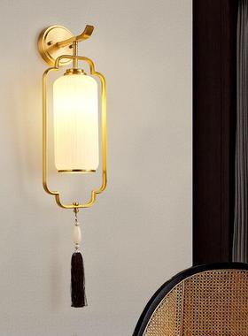 中式新12148灯卧室走廊床头灯中国风禅意书房茶室过道客壁厅墙背