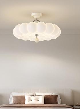 云朵奶油风卧室吸古33615顶客灯法式中风护全光谱眼现代简约厅书