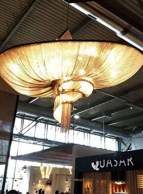 厂家直供后现MS-10092代酒创意螺别旋流苏复式楼墅客厅餐大气店大