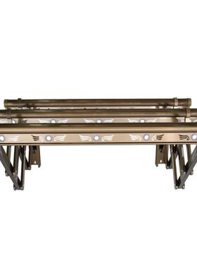 美伊拉晾推衣架太空铝合金户外伸缩折叠衣架晾衣防架子风D716伸缩