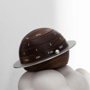 地球面日历件万年DBP件历客厅摆装 饰品桌玄关摆乔迁新居礼品新年