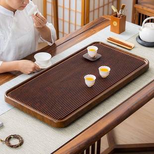 茶盘茶实木电木款 家用小型干泡茶台块办公室DTD功整夫茶排水海具