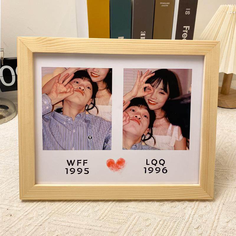 V45ODiy照F769HJ5S节片定制实用情亲侣框520情相人节男生母妈妈纪