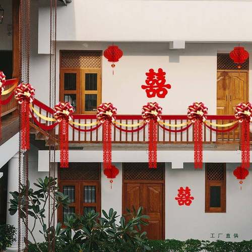 农村墅结婚院子护围墙阳栏装饰别自建房楼梯F99JST99扶手装饰台拉