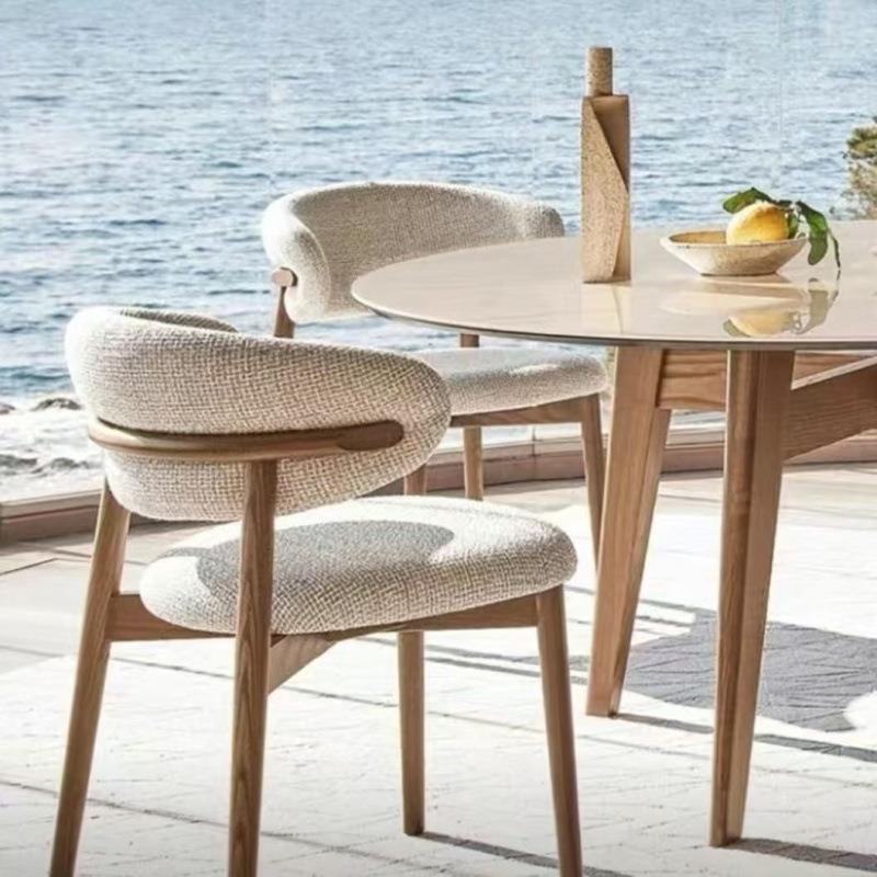 北欧餐椅靠背酒店餐约厅休闲椅椅子家用轻奢YIP北欧代靠现背简餐