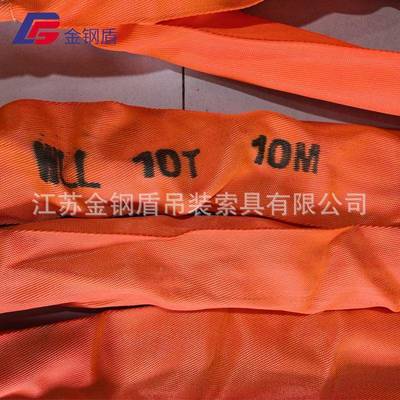 标ITY重型柔吊装带10吨起重大吨位环眼国型头两扣圆性形软吊带吊